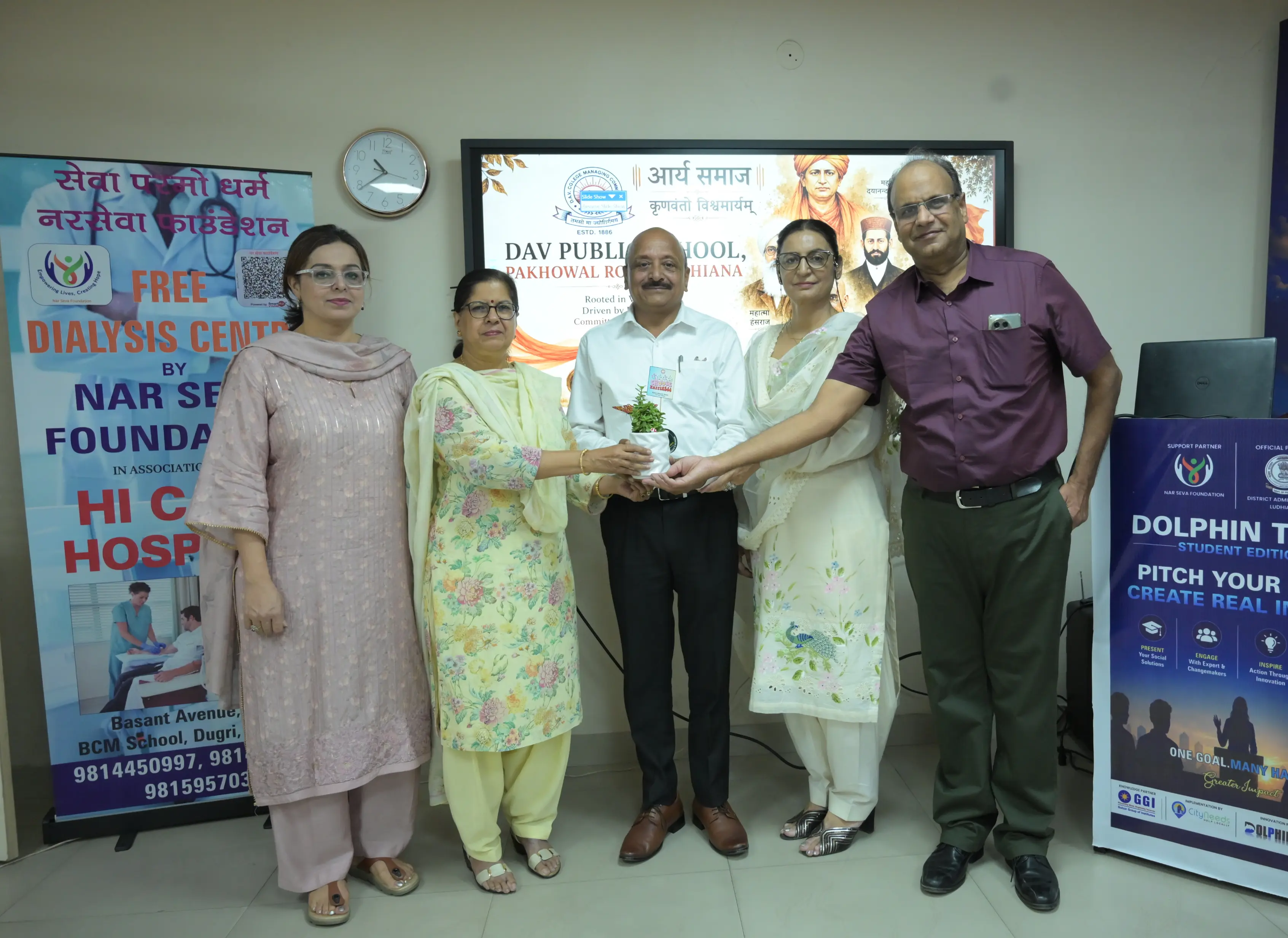 The Nar Seva Foundation community at a fundraising campaign